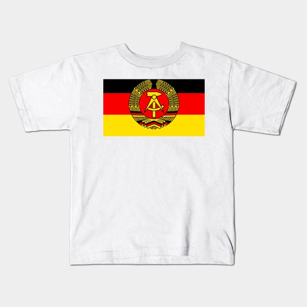 GDR flag (stylized) Kids T-Shirt by GetThatCar